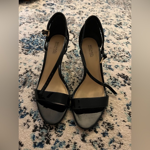 Michael Kors Black Strappy Heels - Picture 2 of 3